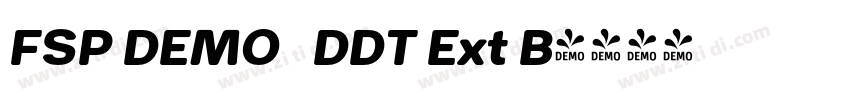 FSP DEMO   DDT Ext B字体转换